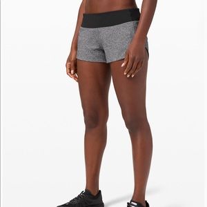 Lululemon Speed Up Short in Gray and Black